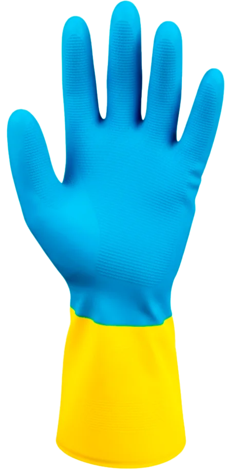 PROGUARD - Luva Látex Neoprene Bicolor MACAW - Vista Frontal